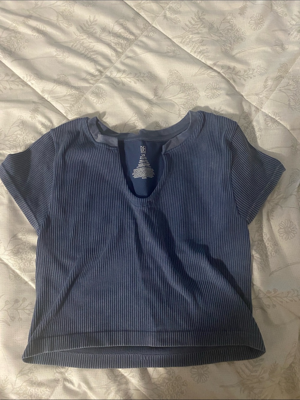 No boundaries ribbed crop top